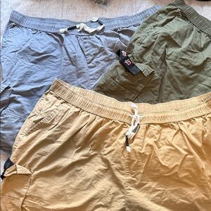 Men's Cargo Shorts - Tan, Olive, Gray